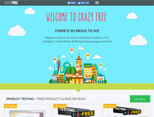 Tablet Screenshot of crazyfree.com